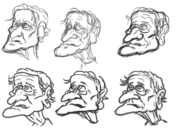 Davids ontwerpschetsjes van astronaut Willem Fluks